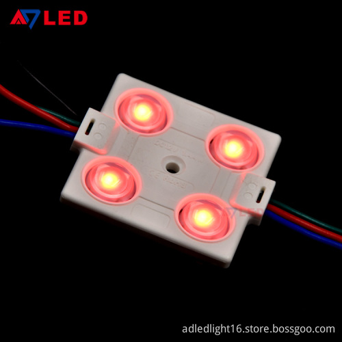 Adled Light square 4leds rgb 5050 smd led module ip67 waterproof for advertising sign